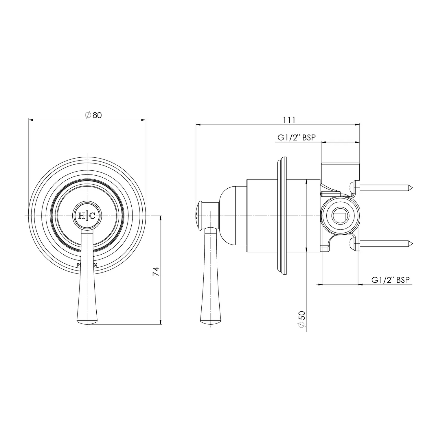 Cromford SwitchMix Shower / Wall Mixer