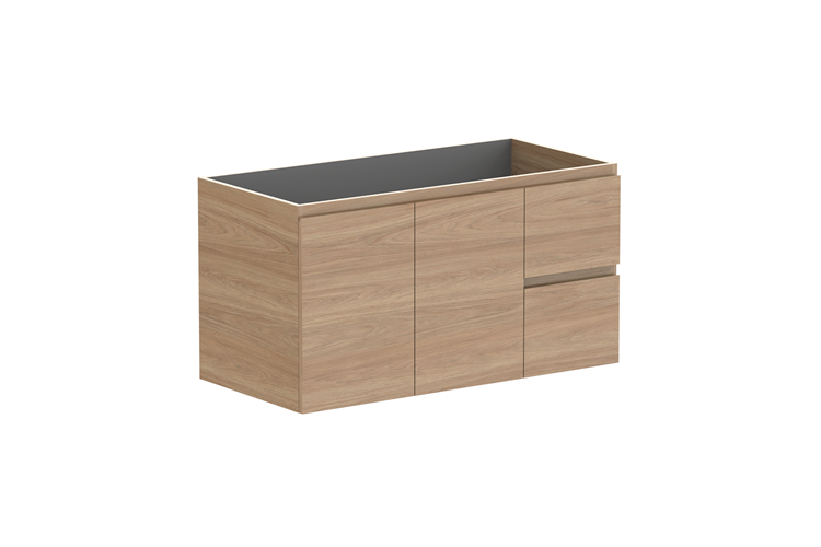 ADP Glacier Lite Full Depth Door & Drawer Twin Vanity