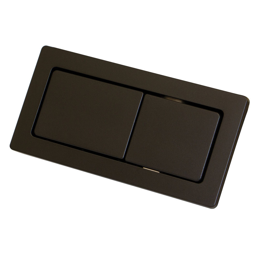 Fienza Rectangular Flush Button Matte Black