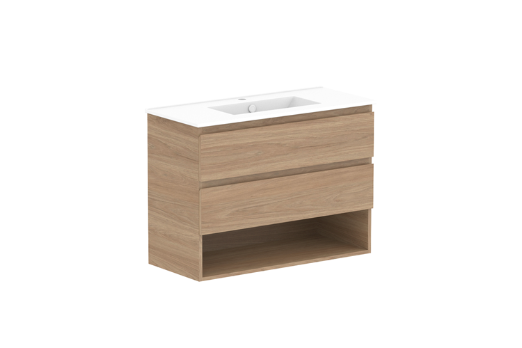 ADP Glacier Lite Ensuite Shelf Twin Vanity