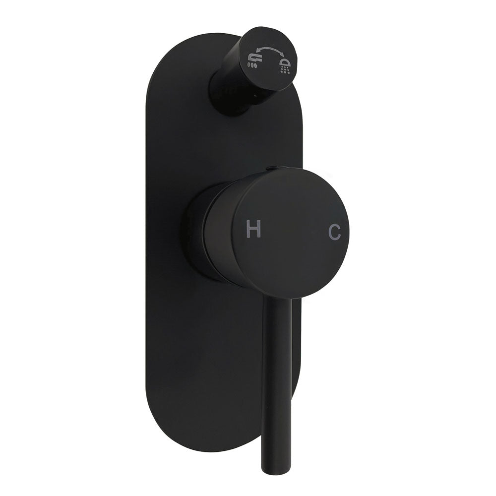 Fienza Hustle Wall Diverter Matte Black