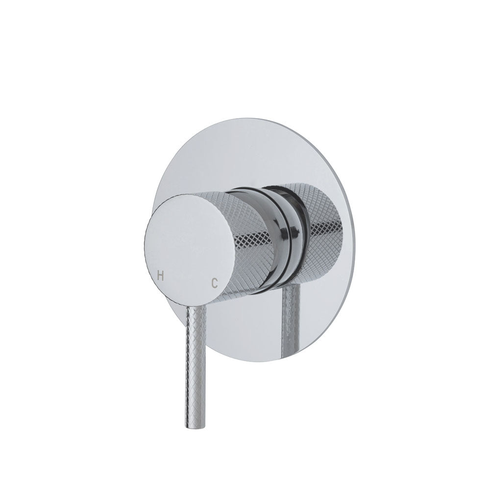 Fienza Axle Wall Mixer, Large Round Plate Chrome