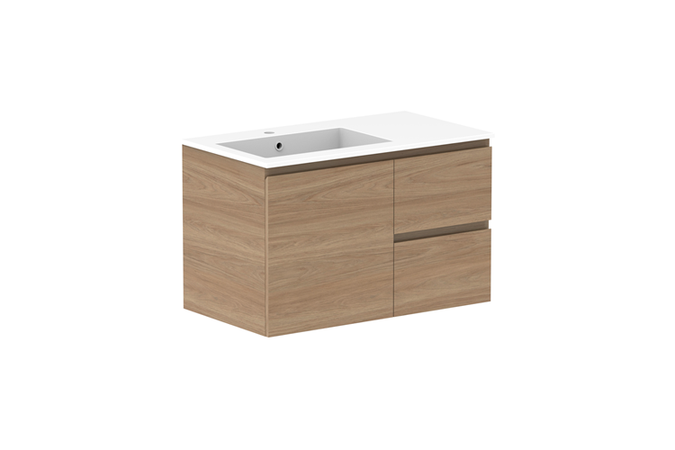 ADP Glacier Lite Full Depth Door & Drawer Twin Vanity