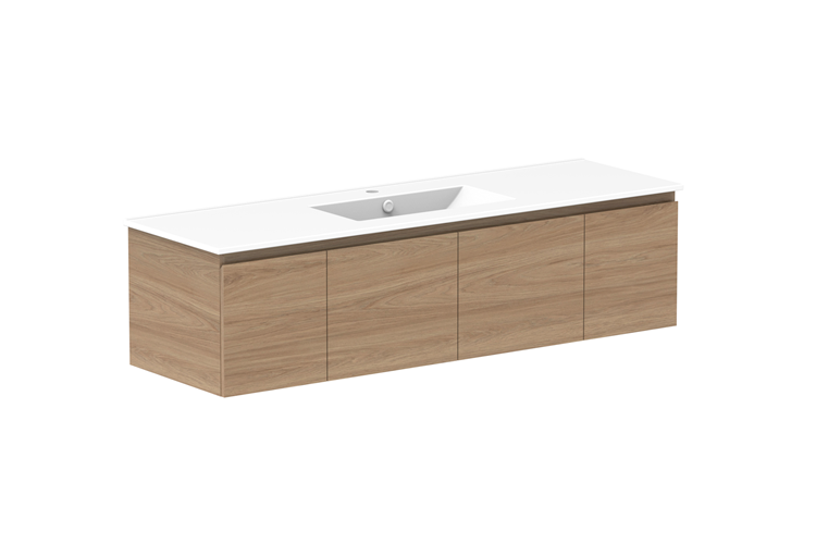 ADP Glacier Pro Full Depth Door & Drawer Slim Vanity