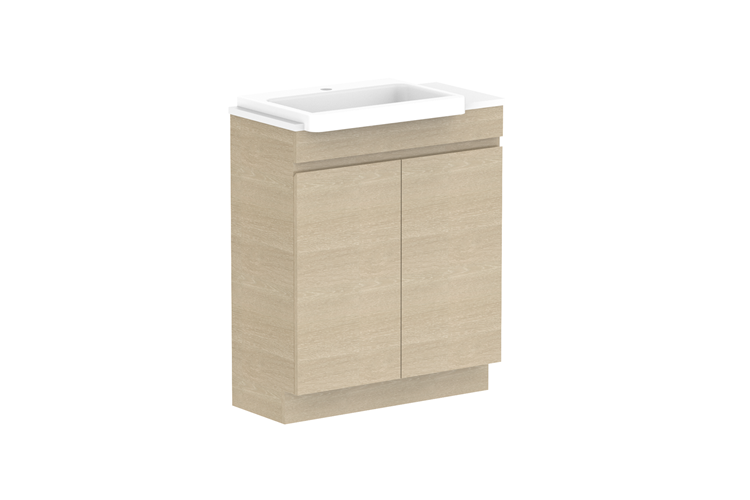 ADP Glacier Lite Semi Recessed All Door Trio Vanity