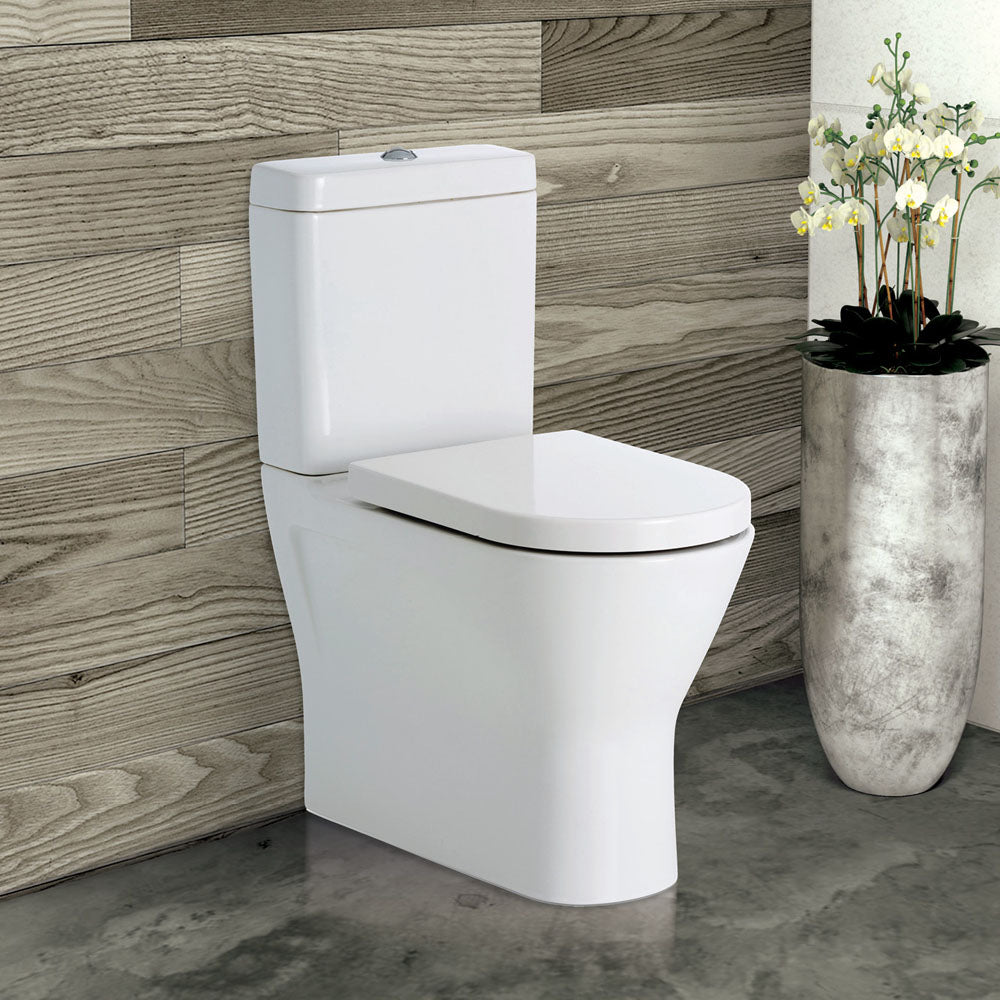 Fienza RAK Resort Back-to-Wall Toilet Suite, Bottom Inlet