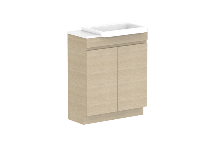 ADP Glacier Lite Semi Recessed All Door Trio Vanity