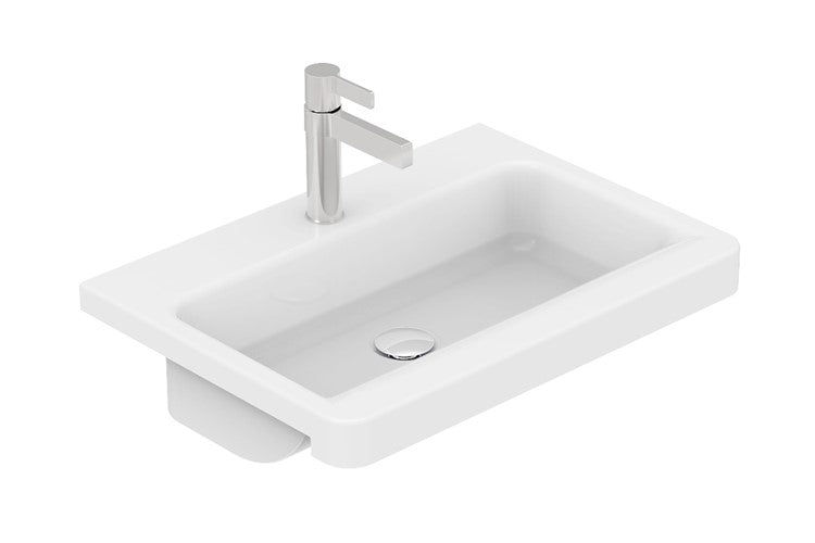 Adp Integrity Semi-Recessed Basin, Matte White