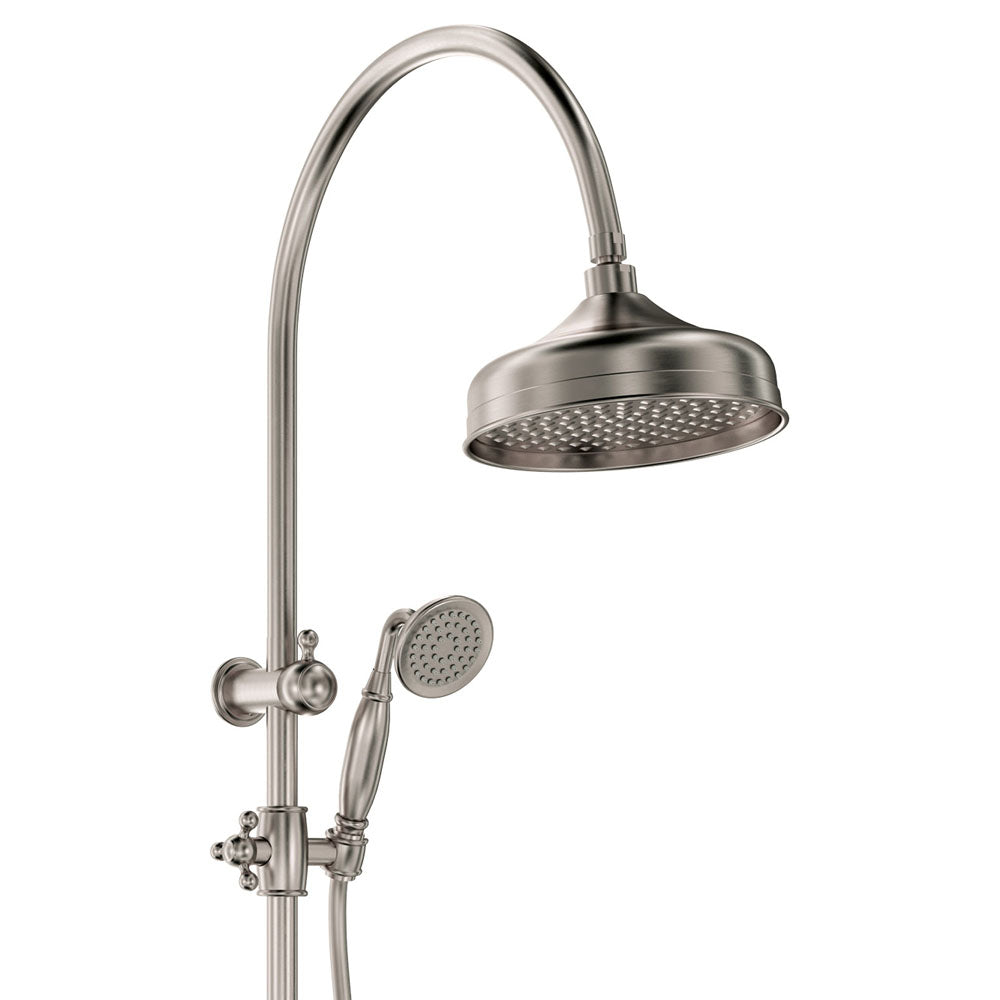 Fienza Lillian Twin Shower, Brushed Nickel