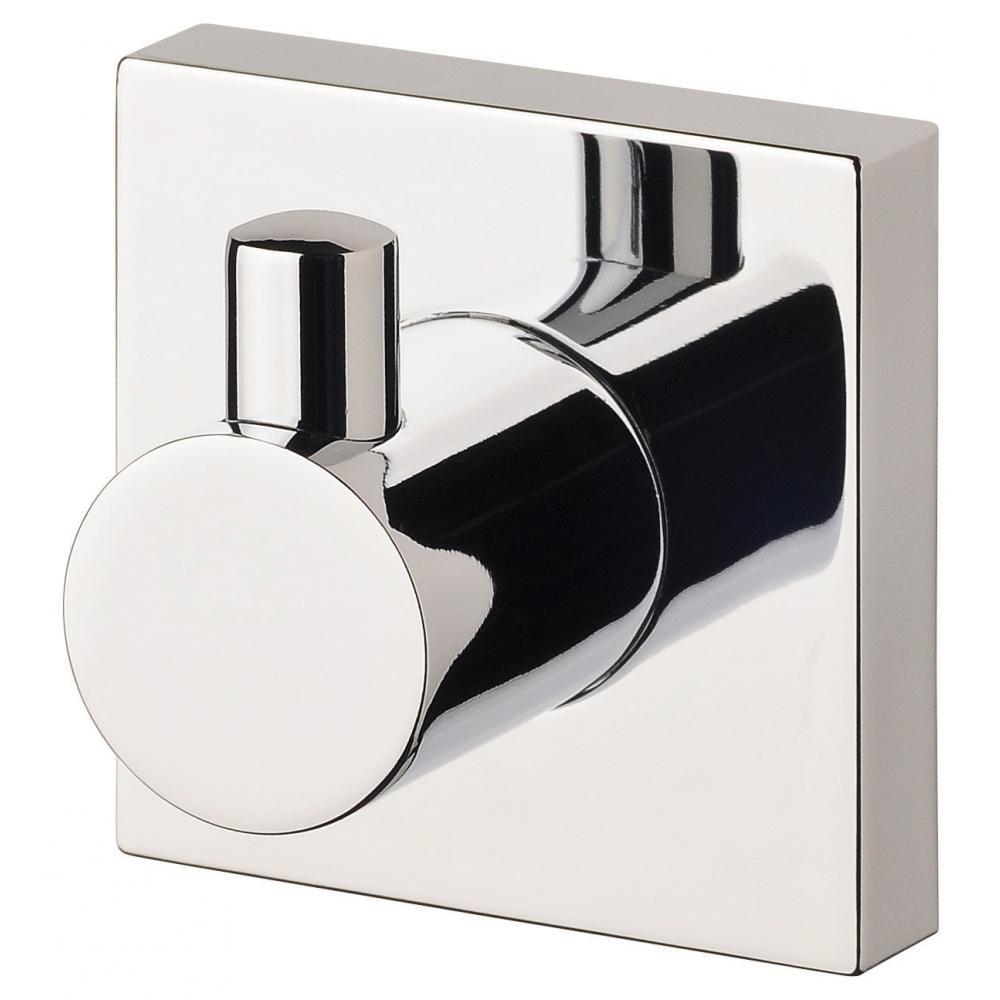 Phoenix Radii Robe Hook Square Plate - Chrome