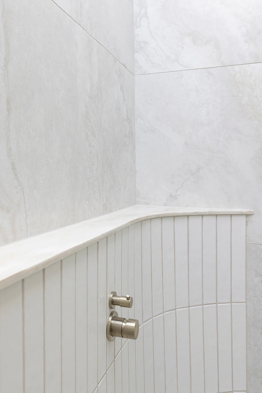 Meir Round Diverter Mixer, Pinless Handle Trim Kit (In-Wall Body Not Included), Brushed Nickel