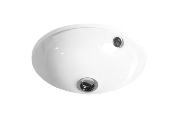 Adp Round Undercounter Basin, Gloss White (VB)