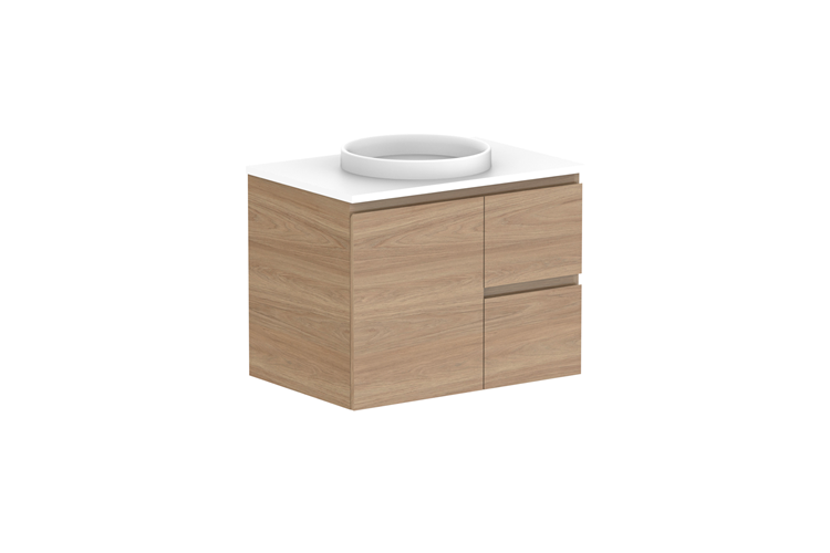 ADP Glacier Lite Full Depth Door & Drawer Twin Vanity