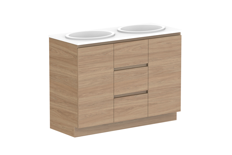 Adp Glacier Lite Full Depth Door & Drawer Trio Vanity