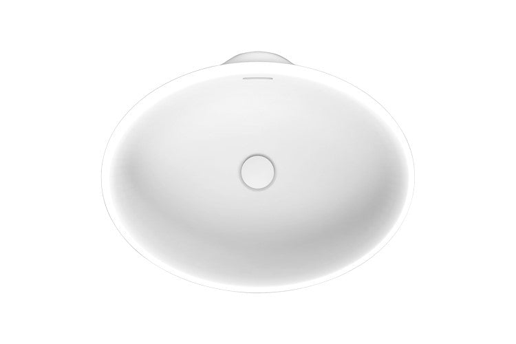 Adp Ozera Semi-Inset Basin, Gloss White