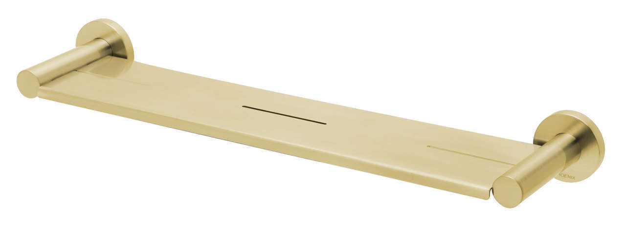 Phoenix Radii Metal Shelf Round Plate - Brushed Gold