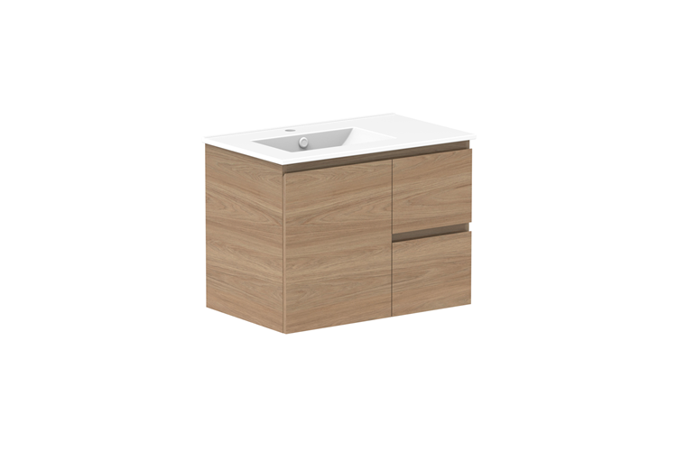 ADP Glacier Lite Full Depth Door & Drawer Twin Vanity