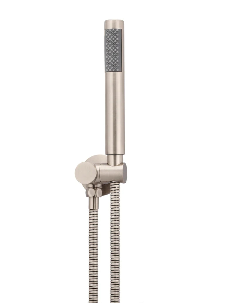 Meir Round Hand Shower on Swivel Bracket, Single Function Hand Shower, Champagne