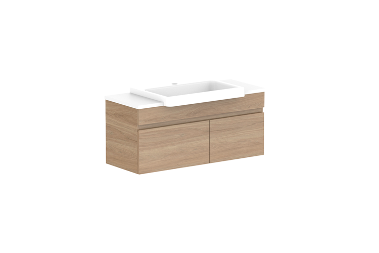 ADP Glacier Pro Semi Recessed Door & Drawer Slim Vanity