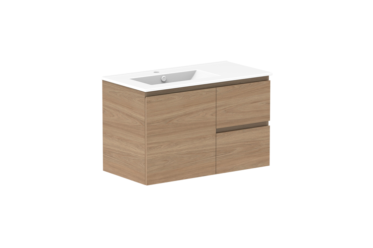 ADP Glacier Pro Full Depth Door & Drawer Twin Vanity