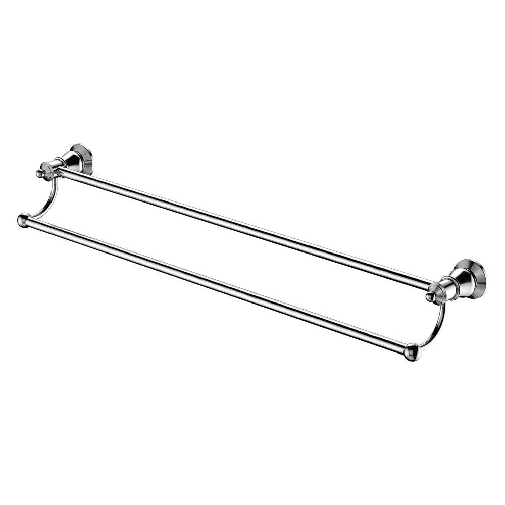 Fienza Lillian 800mm Adjustable Double Towel Rail, Chrome