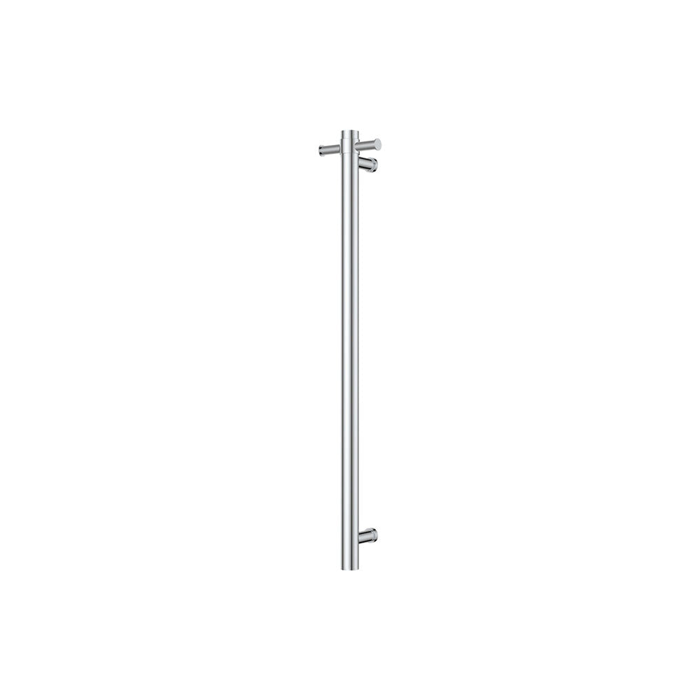 Fienza Isabella Vertical Heated Towel Rail 1 Bar with Optional Hook, Chrome