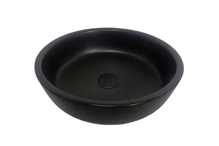 Adp Resort Above Counter Basin, Matte Black