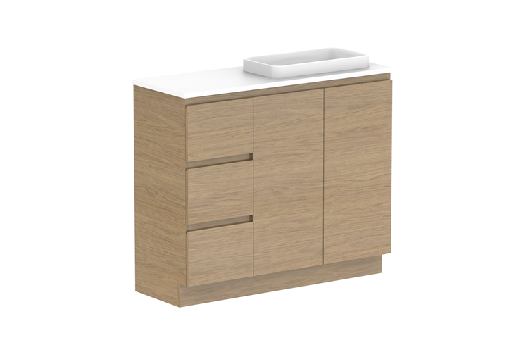 ADP Glacier Pro Ensuite Door & Drawer Trio Vanity