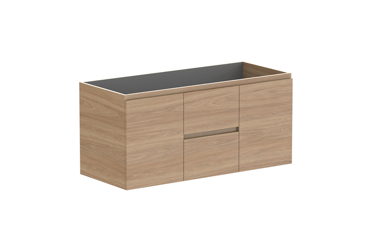 ADP Glacier Lite Full Depth Door & Drawer Twin Vanity