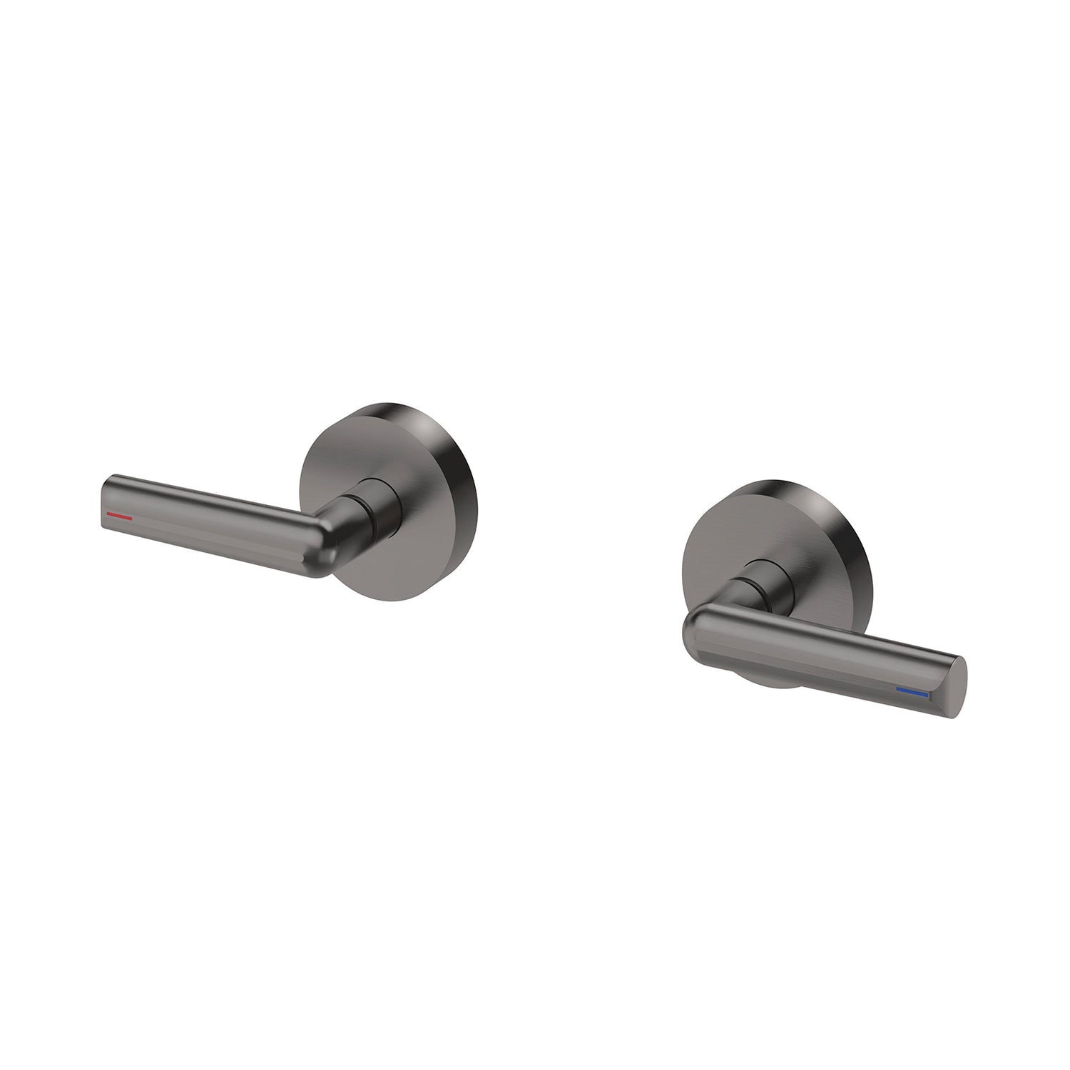 Phoenix Vivid Slimline Plus Lever Wall Top Assemblies, Brushed Carbon (Lead Free)