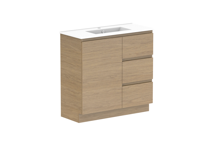 ADP Glacier Lite Ensuite Door & Drawer Trio Vanity