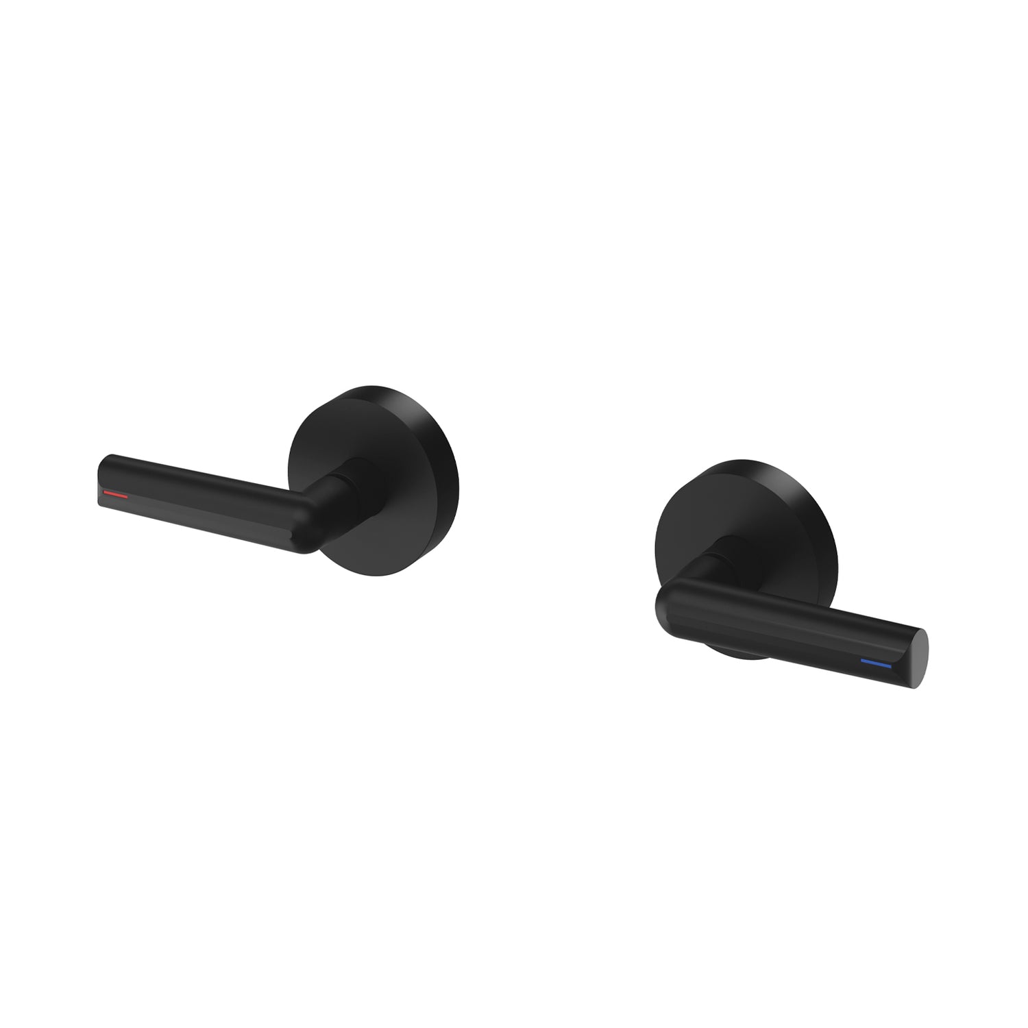 Phoenix Vivid Slimline Plus Lever Wall Top Assemblies - Matte Black (Lead Free)