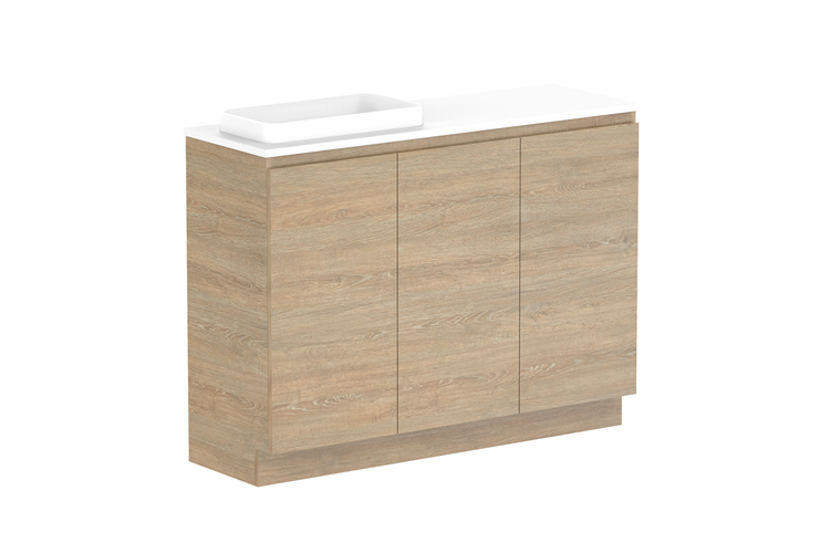 ADP Glacier Lite Ensuite All Door Trio Vanity