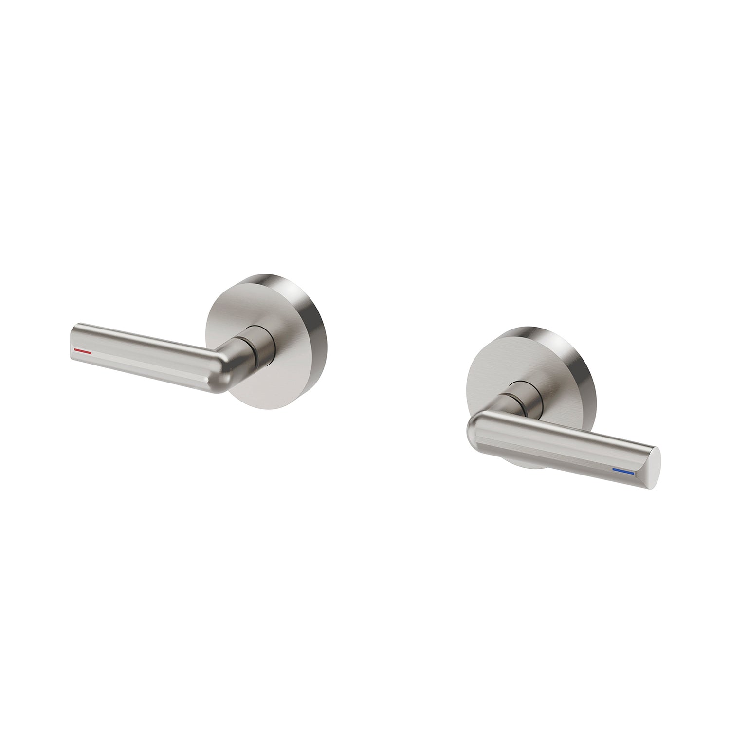 Phoenix Vivid Slimline Plus Lever Wall Top Assemblies, Brushed Nickel (Lead Free)