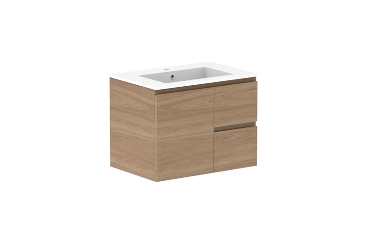 ADP Glacier Lite Full Depth Door & Drawer Twin Vanity