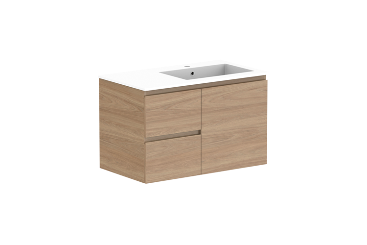 ADP Glacier Pro Full Depth Door & Drawer Twin Vanity