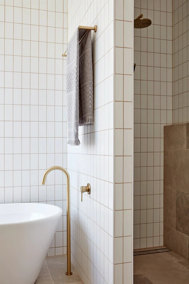 Meir Round Wall Mixer Trim Kit (In-Wall Body Not Included), Tiger Bronze