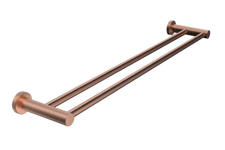 ADP Soul Double Towel Rail 600mm Brushed Copper
