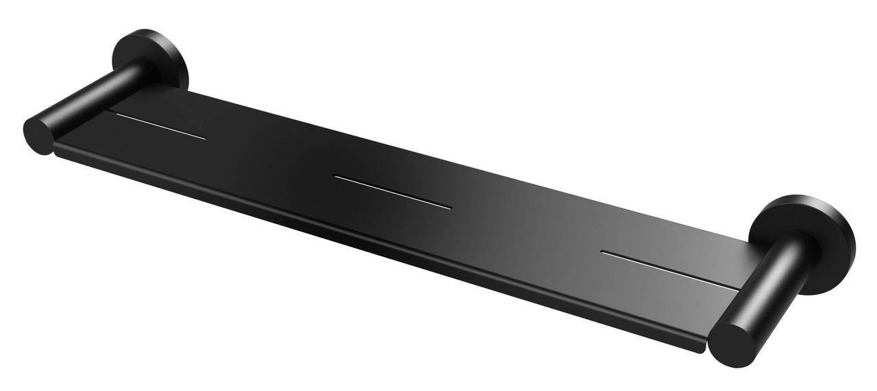 Phoenix Radii Metal Shelf Round Plate - Matte Black