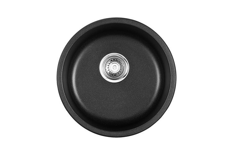 Adp Bellevue Round Sink, Matte Black