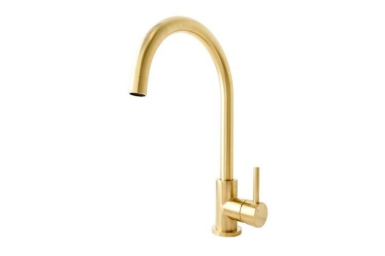 Adp Bloom Kitchen Mixer, Brushed Brass