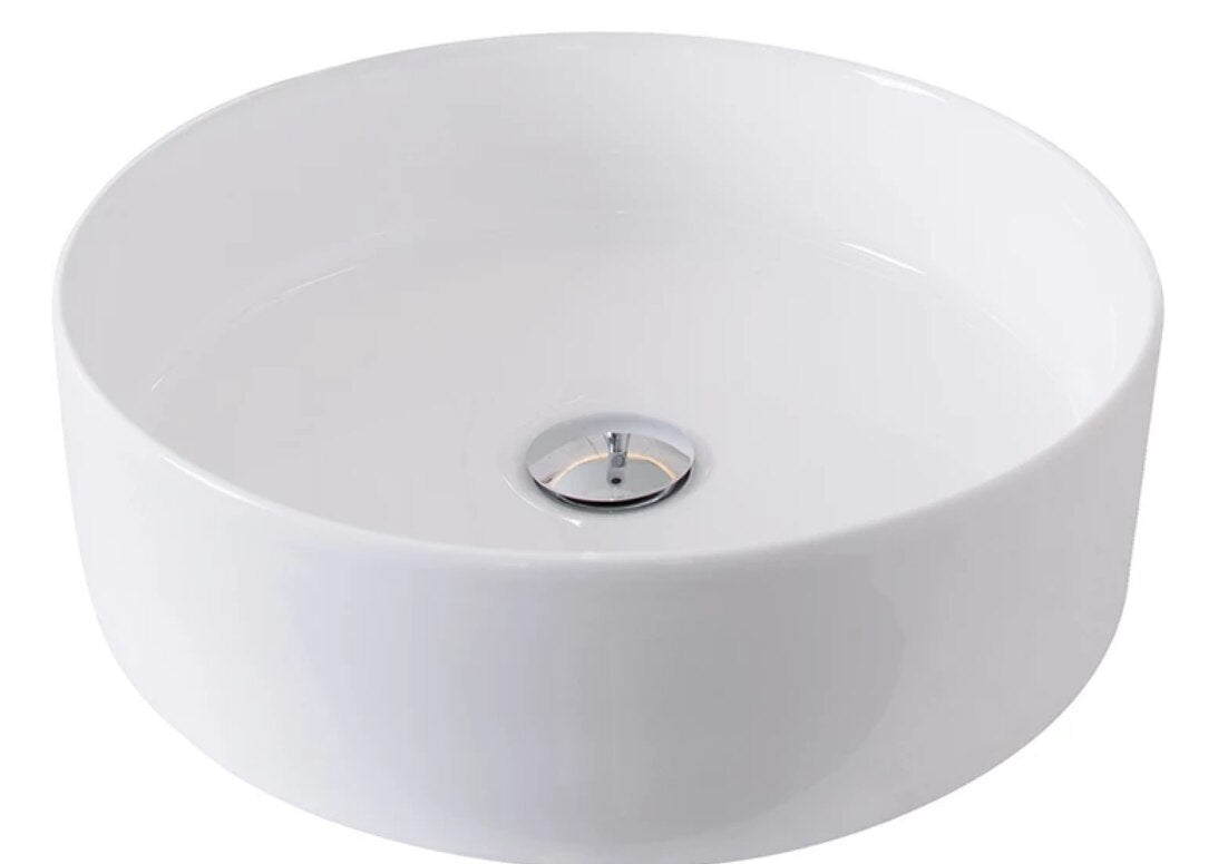 Adp Robbie Above Counter Basin, Gloss White