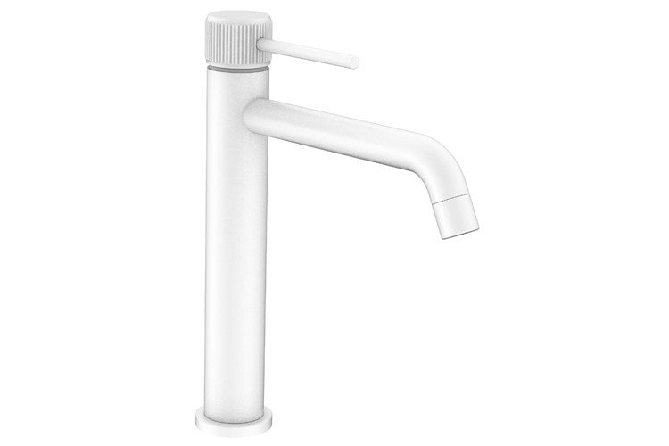 ADP Soul Groove Extended Basin Mixer, Matte White