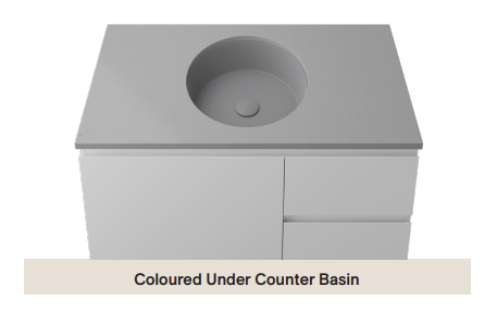 Timberline Allure Undermount Basin 360mm, Matte Grey