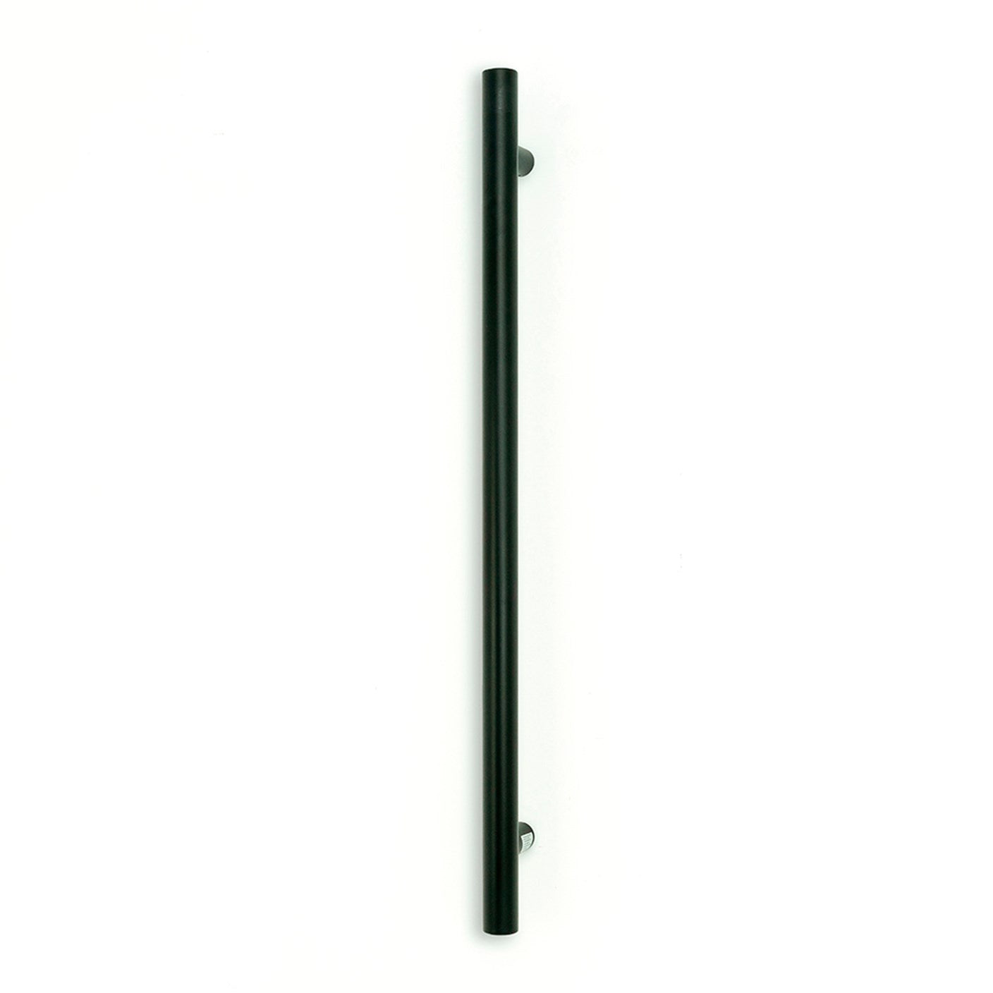 Radiant Heating Vertical Single Heated Towel Bar 40mm X 950mm, Black