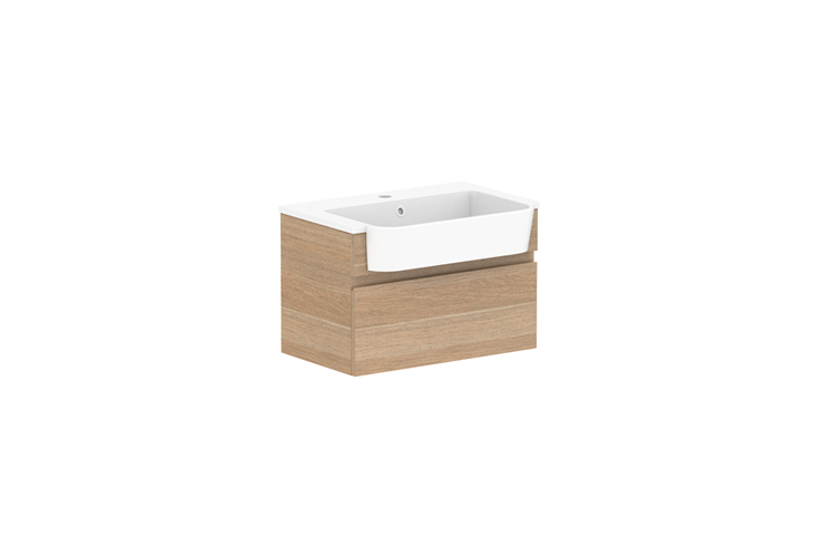 ADP Glacier Lite Semi Recessed All Drawer Slim Vanity