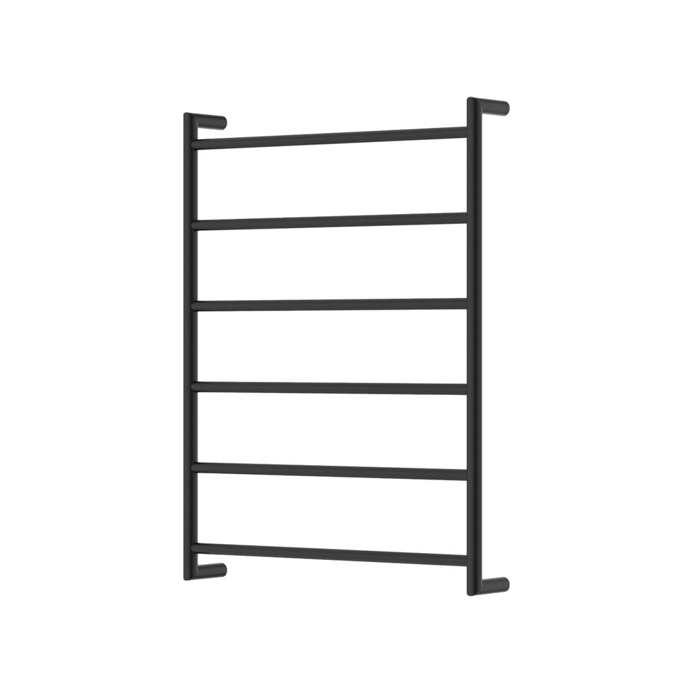 Fienza Kaya Round Heated Towel Rail Matte Black (6 Bars) 600x800