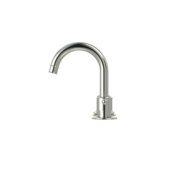 Meir Harrington Three Hole Basin Set with Lever Handle Brushed Nickel