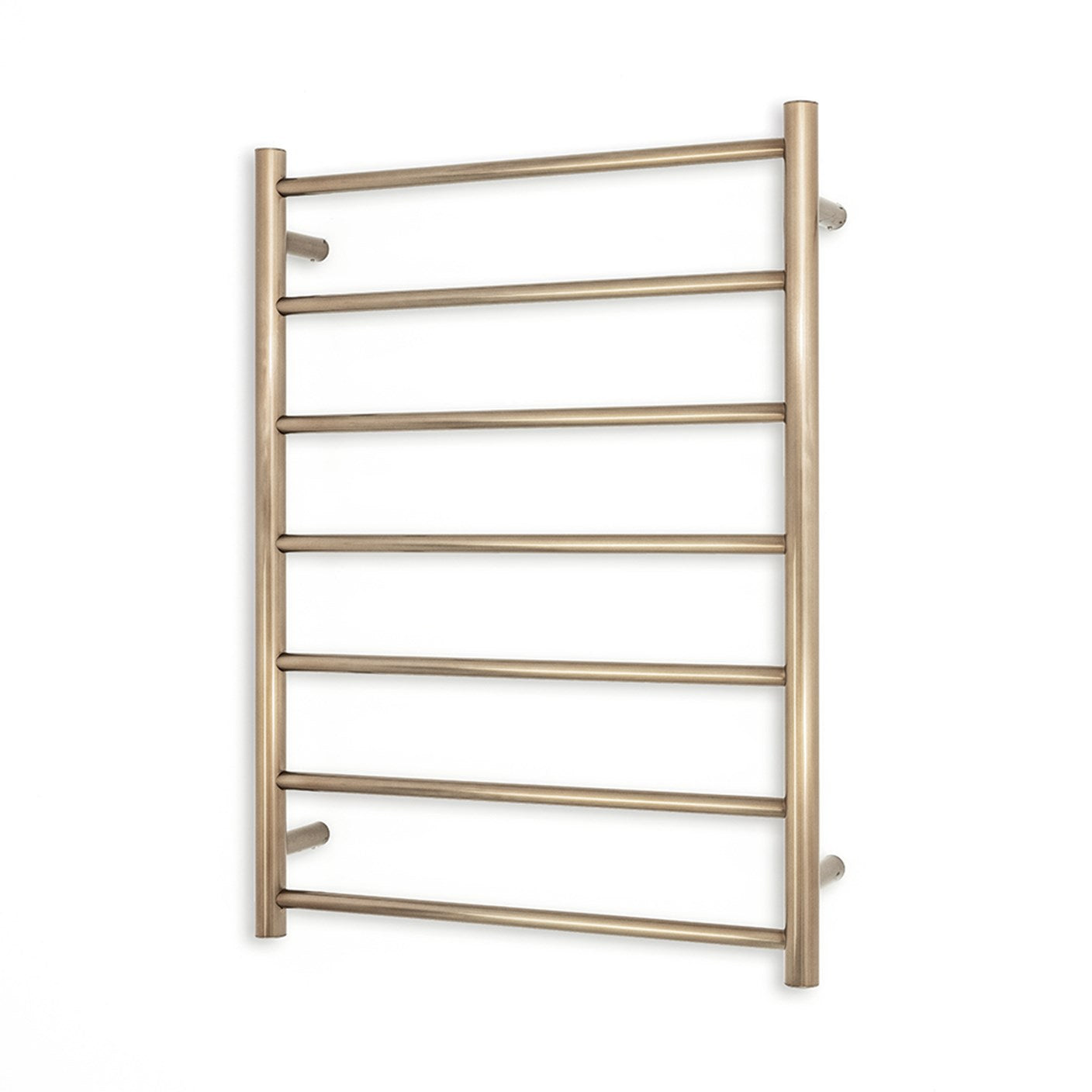 Radiant Heating 600 x 800mm Rnd Heated Towel Rail Right, Champagne