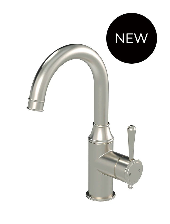 Meir Harrington Tall Basin Mixer Brushed Nickel